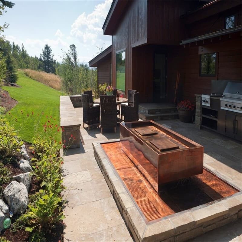 <h3>Corten Steel Water Feature Fountain- You Fine Metal Sculpture</h3>

